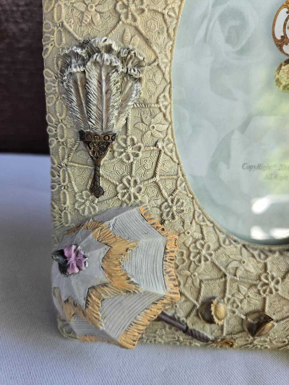 Victorian Cat Lady Decorative Photo Frame